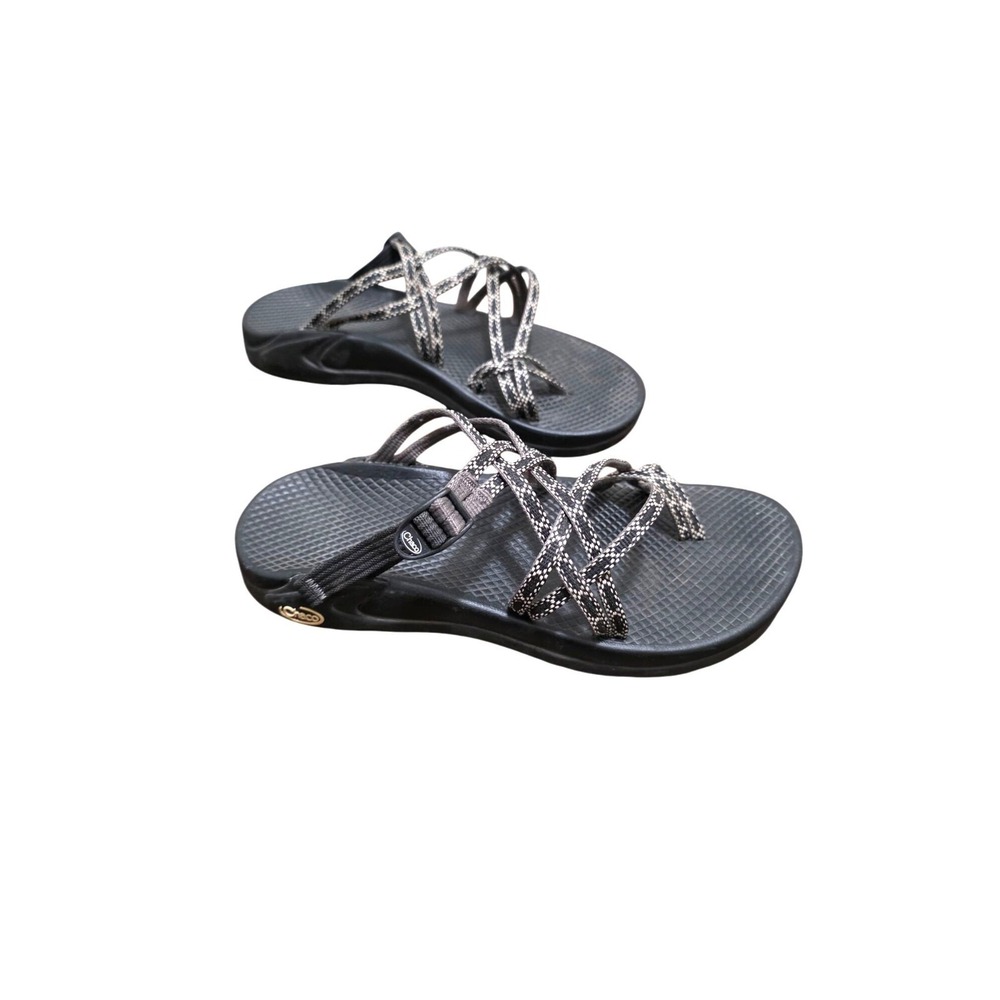 Chaco Women's Black Strappy Hiking Sandals W8 Outdoor Comfort Shoes